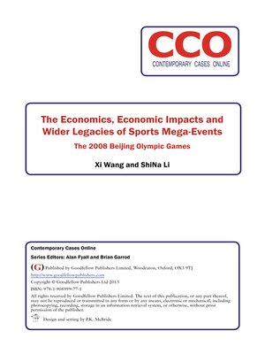 cover image of The Economics of International Sports Events